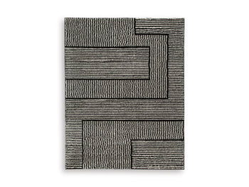 Large Rug Kurtmen Black/Ivory