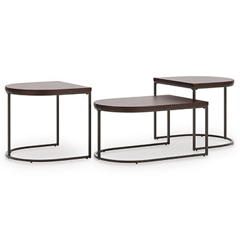 Occasional Table Set (3/CN) Vanmore Dark Brown