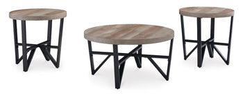 Occasional Table Set (3/CN) Deanlee Grayish Brown/Black