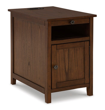 Chair Side End Table Treytown Brown