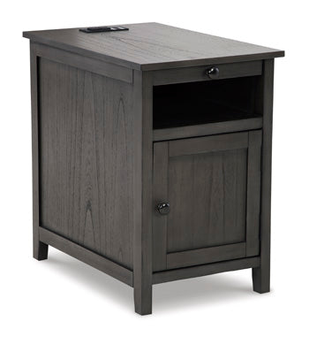 Chair Side End Table Treytown Gray