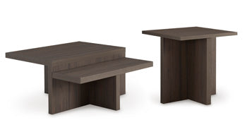 Occasional Table Set (2/CN) Zendex Brown