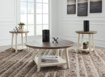 Occasional Table Set (3/CN) Bolanbrook Two-tone