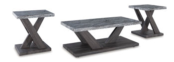 Occasional Table Set (3/CN) Bensonale Brown/Gray