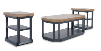 Occasional Table Set (3/CN) Landocken Brown/Blue