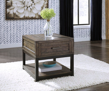 Rectangular End Table Johurst Grayish Brown