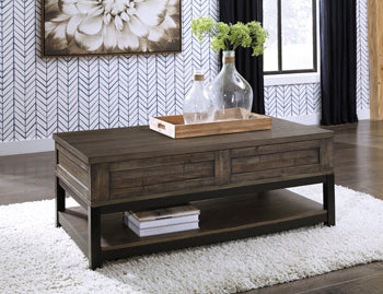 LIFT TOP COCKTAIL TABLE Johurst Grayish Brown