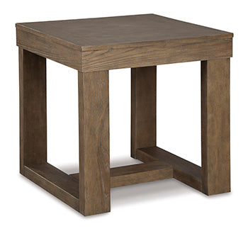 Square End Table Cariton Gray