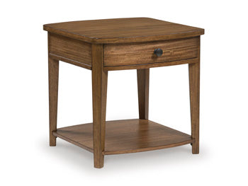 Rectangular End Table Burkbyer Brown