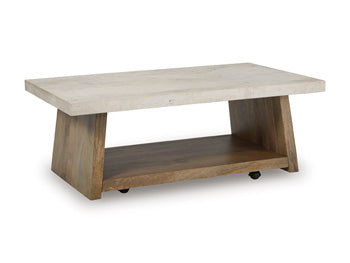 Rectangular Cocktail Table Brendalhouse Light Brown
