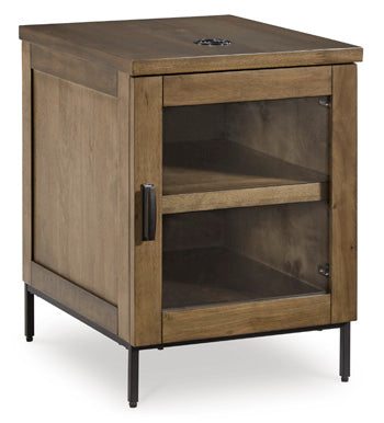 Chair Side End Table Torlanta Brown