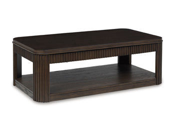 Lift Top Cocktail Table Carlibrie Warm Brown