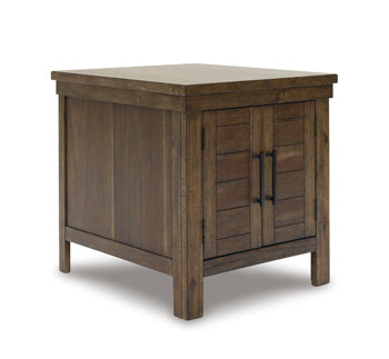 Rectangular End Table Moriville Grayish Brown