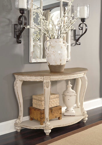 Sofa Table Realyn White/Brown