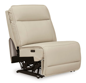 PWR Armless REC w/ADJ Headrest Double Deal Almond
