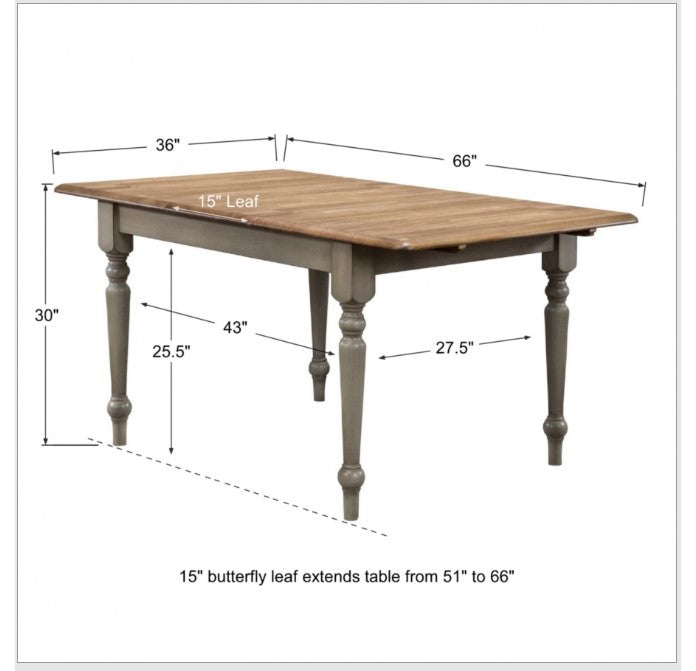 Barnwell 66" Leg Table