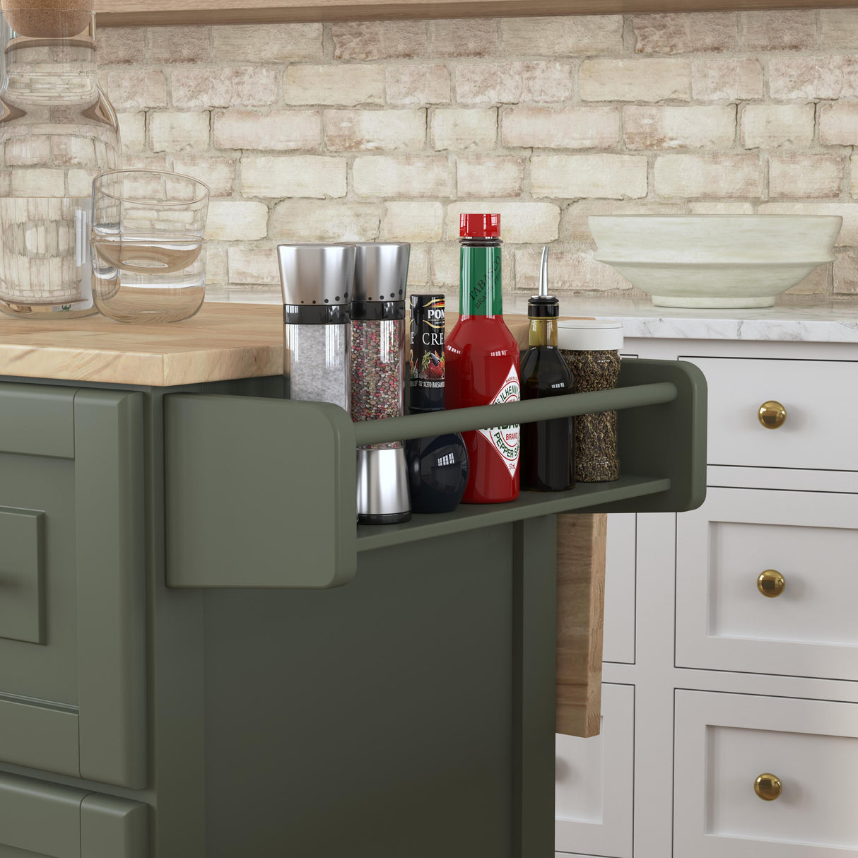Homestyles Drop Leaf Kitchen Cart 4502-95