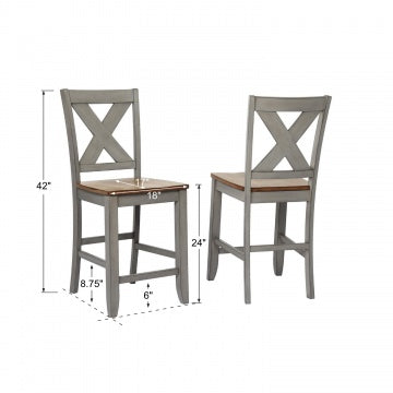 Barnwell 24" X Back Barstool