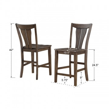 Daphne 24" High Fan Back Barstool