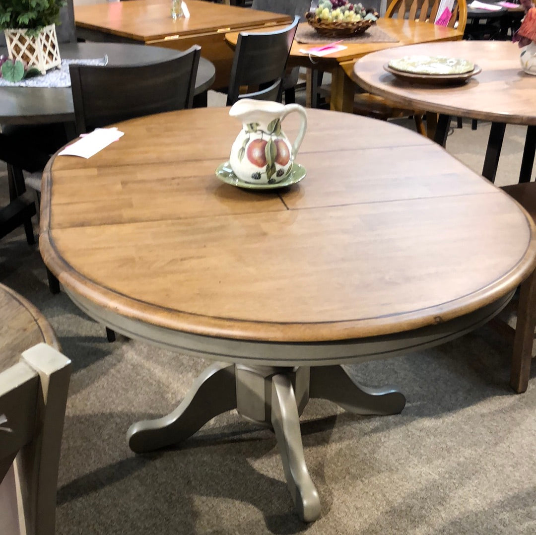 Barnwell 57" Pedestal Table w/ 15" Butterfly Leaf