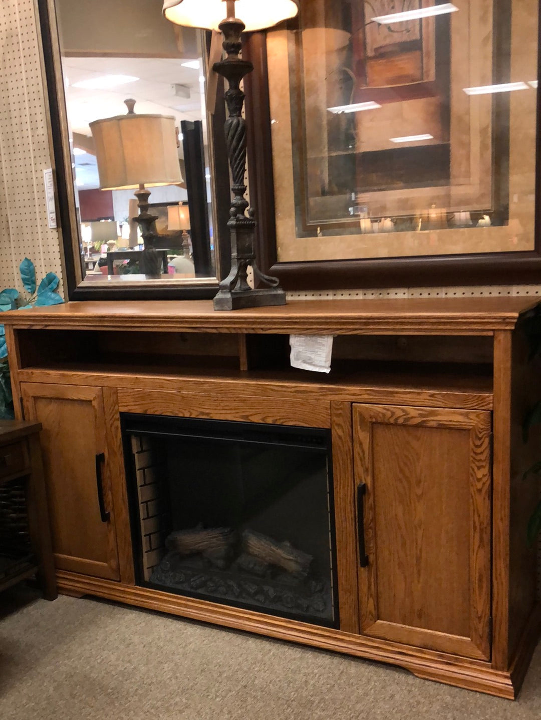 66" Fireplace Console
