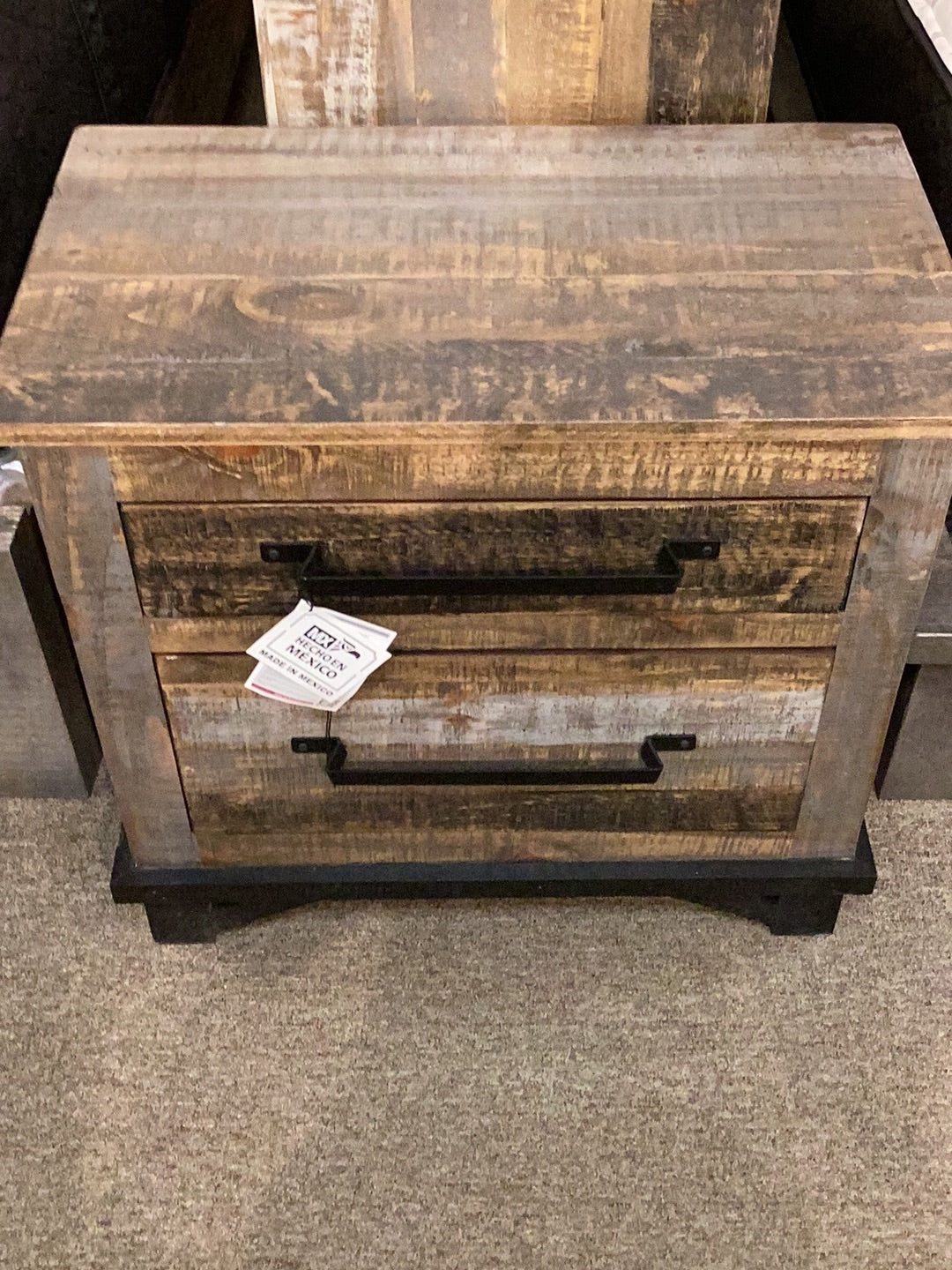 Loft Brown 2 Drawer Nightstand