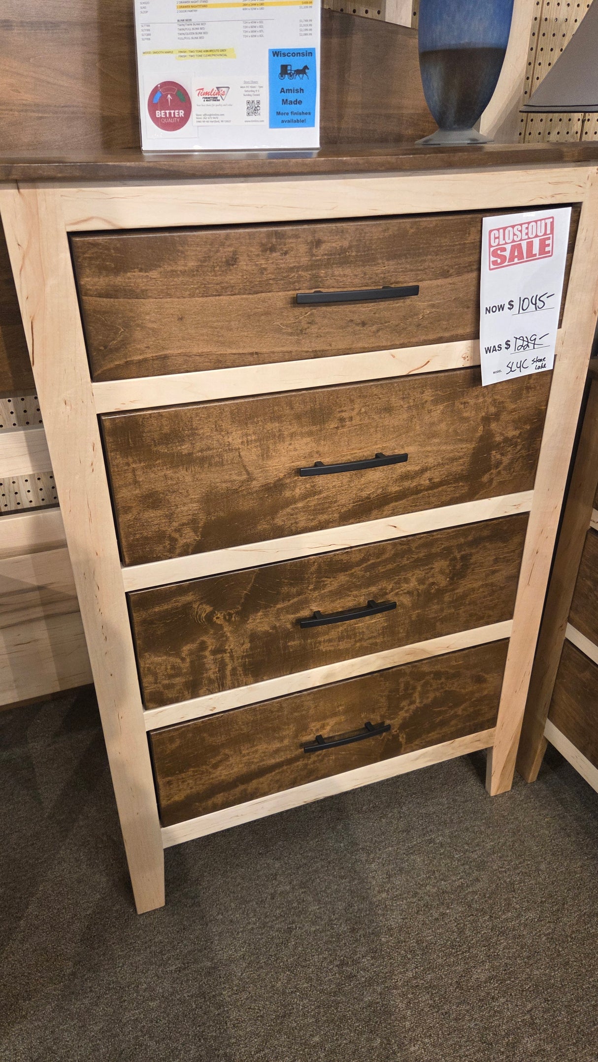 Stone Lake 4 Drawer Chest Closeout