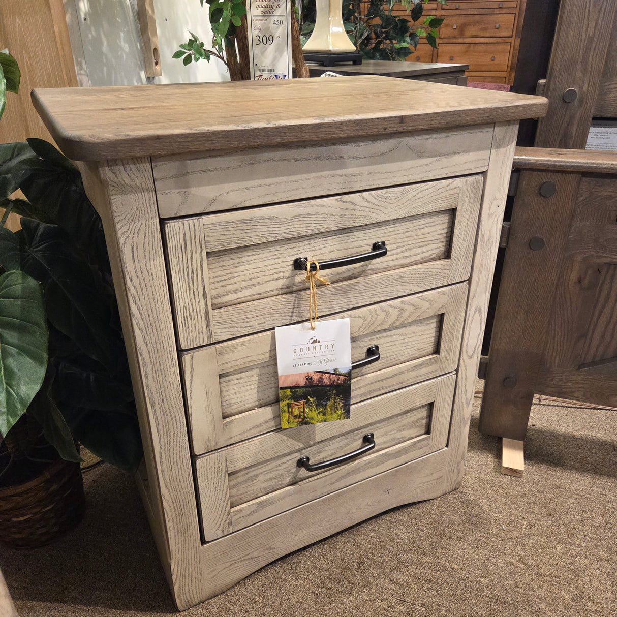 Farmstead 3 Drawer Nightstand Amish Made