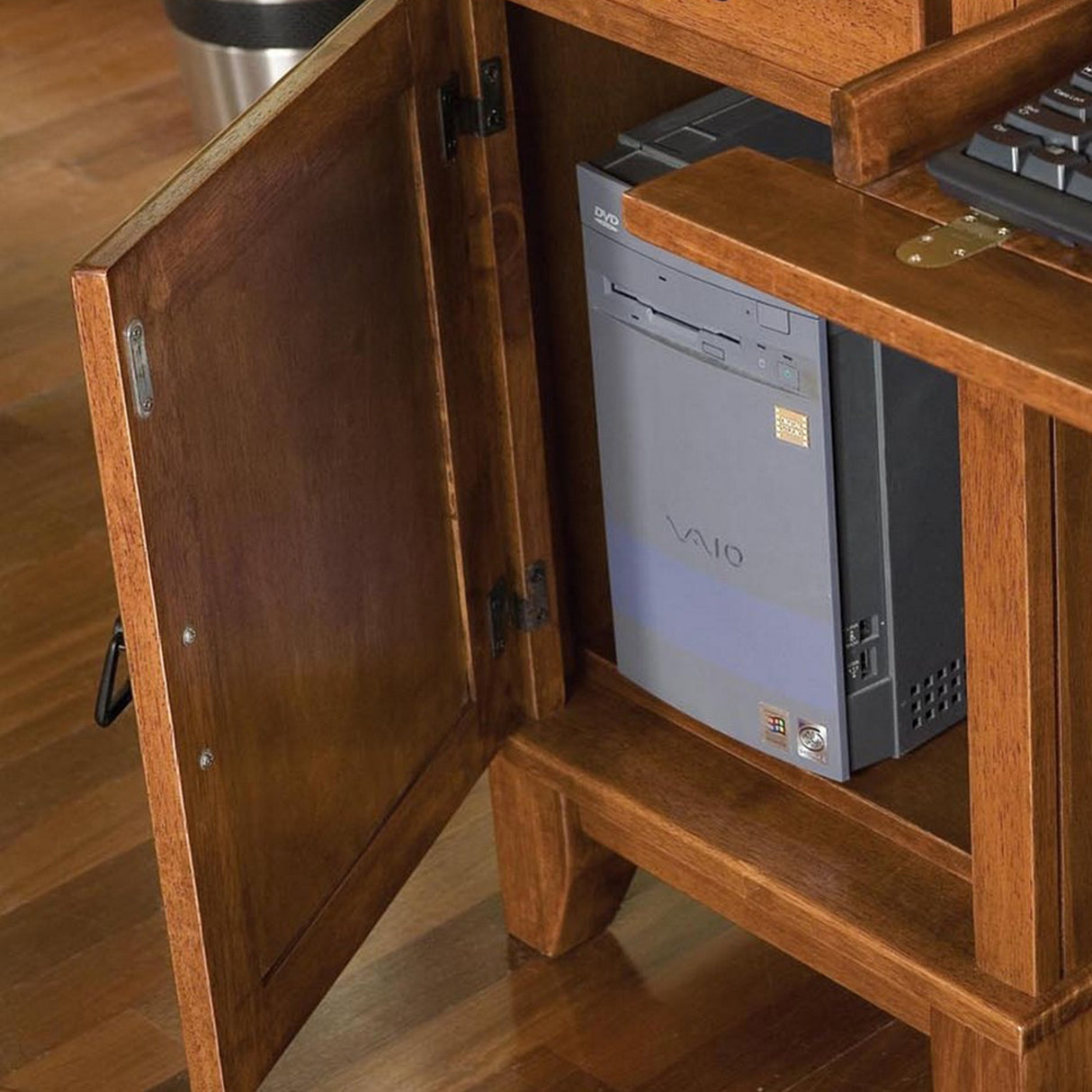 Homestyles Pedestal Desk with Hutch 5180-184