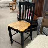 Quails Run - Almond/Ebony 24" Rake Back Barstool