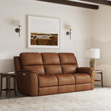 Henry Triple Power Fully Loaded Reclining Sofa ON DISPLAY IN SHOWROOM