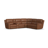 Leather 6pc Flexsteel Sectional