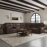 Leather 6pc Flexsteel Sectional