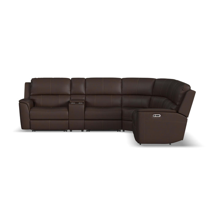 Leather 6pc Flexsteel Sectional