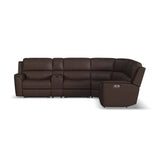 Leather 6pc Flexsteel Sectional