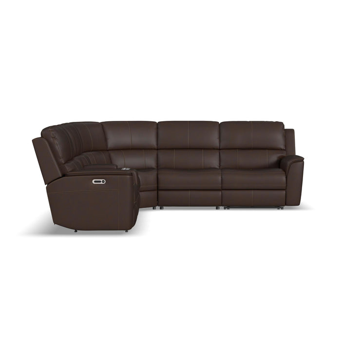 Leather 6pc Flexsteel Sectional