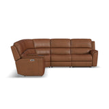Leather 6pc Flexsteel Sectional