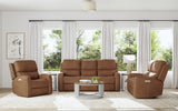 Linden Leather Power Reclining Sofa ON DISPLAY IN SHOWROM