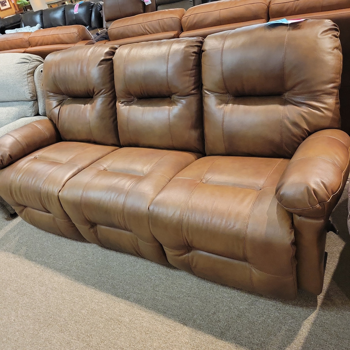 S501CP4 71295LV Leather Power Reclining Sofa Closeout