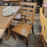 Carmel Rustic Brown Ladderback Side Chair