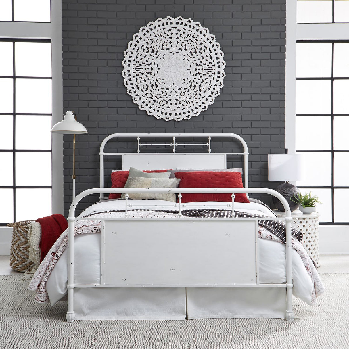 Vintage Metal Complete Bed Queen
