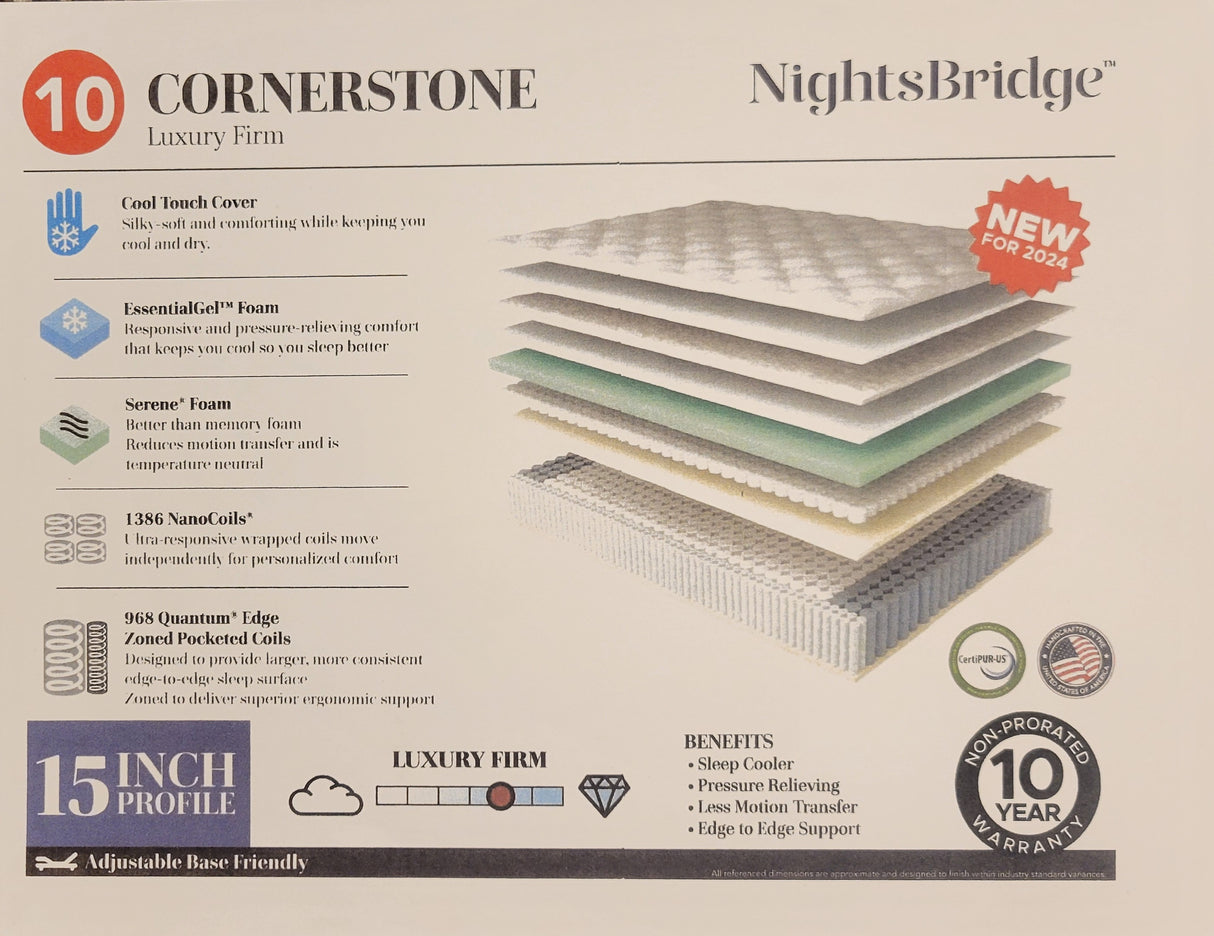 Cornerstone Luxury Firm Mattress