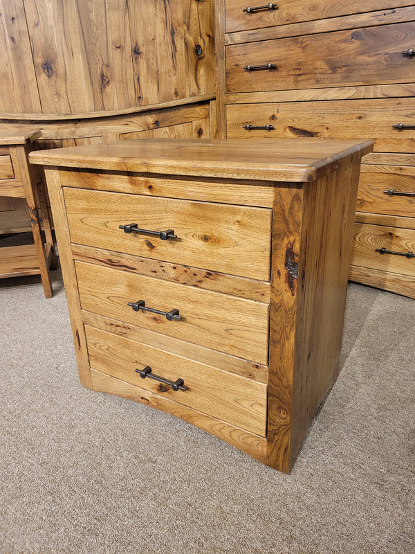 Doyle Amish Collection - 3 Drawer Nightstand Hickory