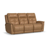 Ranger Leather 3XPower Reclining Sofa with Console