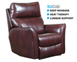 Leather Stardust Power headrest Recliner 6013-95P NL