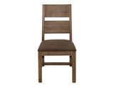 Natural Teca Upholstered Dining Chair