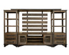 Loft Brown Collection 3 Drawer Pier / Bookcase
