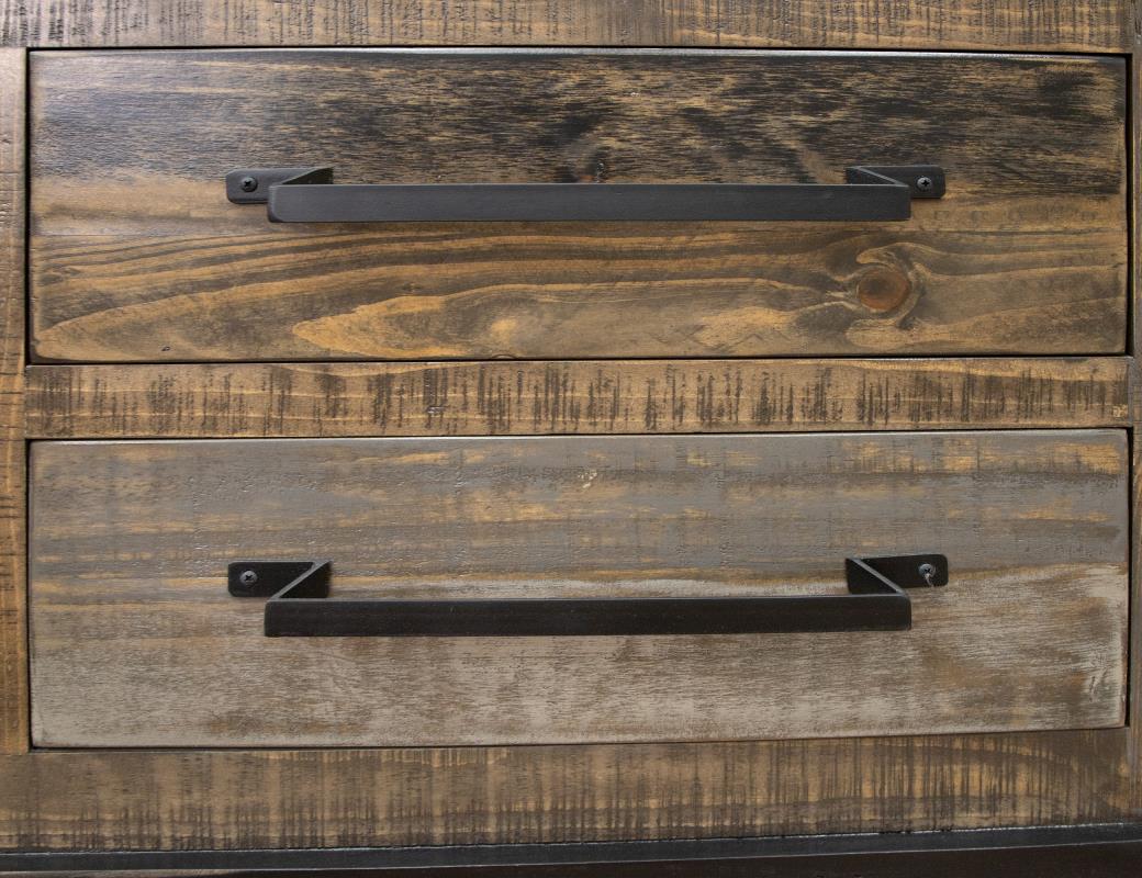 Loft Brown 3 Drawer, 2 Doors 62" TV Stand