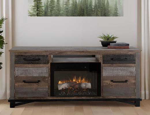Loft Brown 70" Fireplace