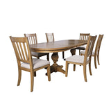 Brentwood 7Pc 102" Dbl Ped Dining Set